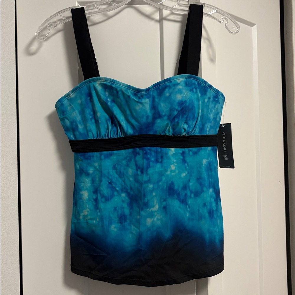 NEW [Athleta] Bali Pura Bra Tankini Swimsuit Swim Top in Bora Blue Women’s 34B/C - Picture 5 of 12
